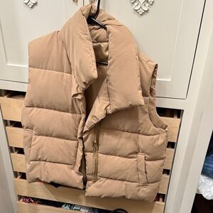 Tan Puffer Vest